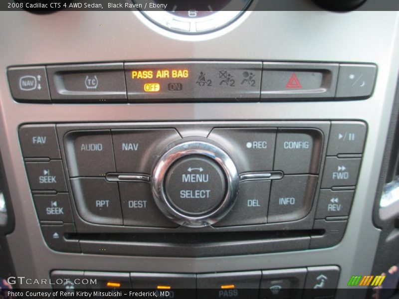 Controls of 2008 CTS 4 AWD Sedan