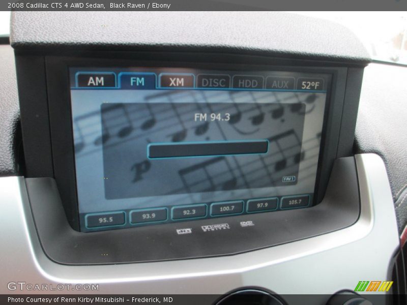Black Raven / Ebony 2008 Cadillac CTS 4 AWD Sedan