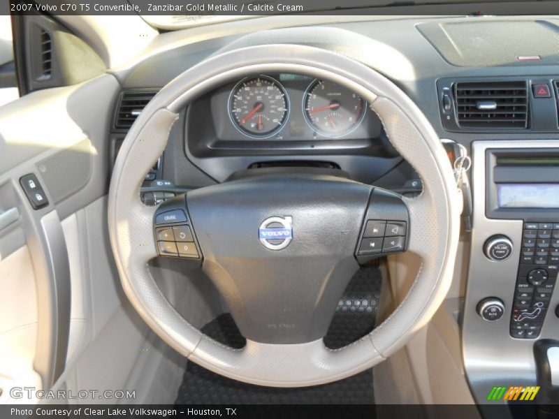 Zanzibar Gold Metallic / Calcite Cream 2007 Volvo C70 T5 Convertible