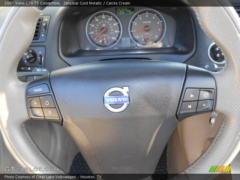 Zanzibar Gold Metallic / Calcite Cream 2007 Volvo C70 T5 Convertible