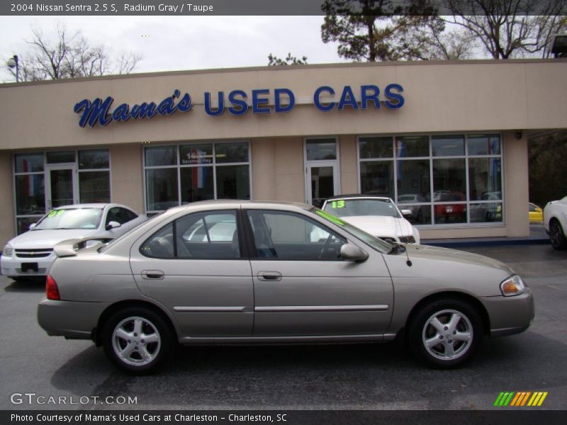 Radium Gray / Taupe 2004 Nissan Sentra 2.5 S