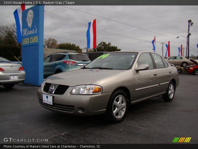 Radium Gray / Taupe 2004 Nissan Sentra 2.5 S