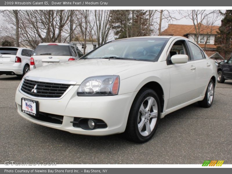 Dover White Pearl / Medium Gray 2009 Mitsubishi Galant ES