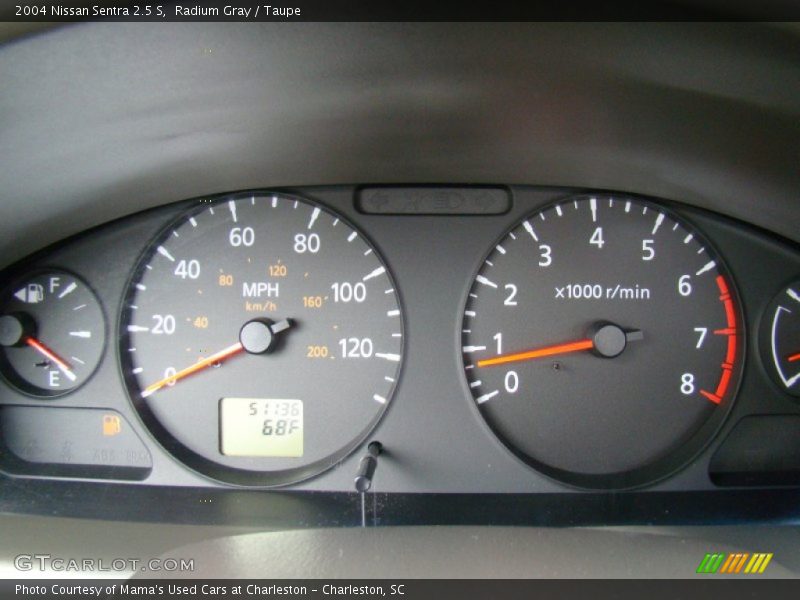 Radium Gray / Taupe 2004 Nissan Sentra 2.5 S