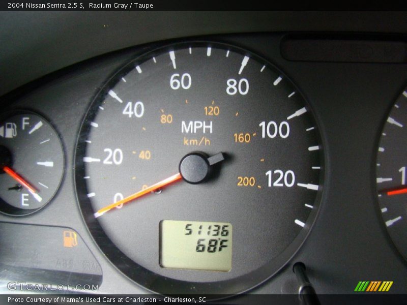 Radium Gray / Taupe 2004 Nissan Sentra 2.5 S