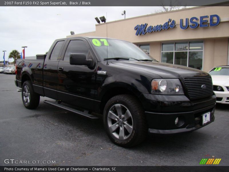 Black / Black 2007 Ford F150 FX2 Sport SuperCab