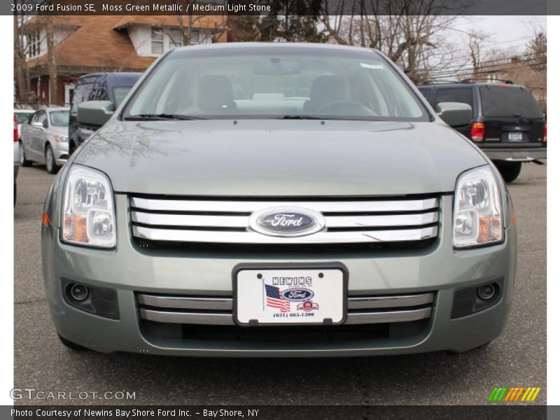 Moss Green Metallic / Medium Light Stone 2009 Ford Fusion SE