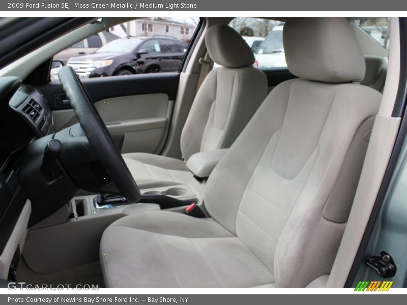 Moss Green Metallic / Medium Light Stone 2009 Ford Fusion SE