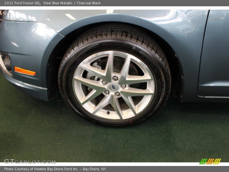 Steel Blue Metallic / Charcoal Black 2012 Ford Fusion SEL
