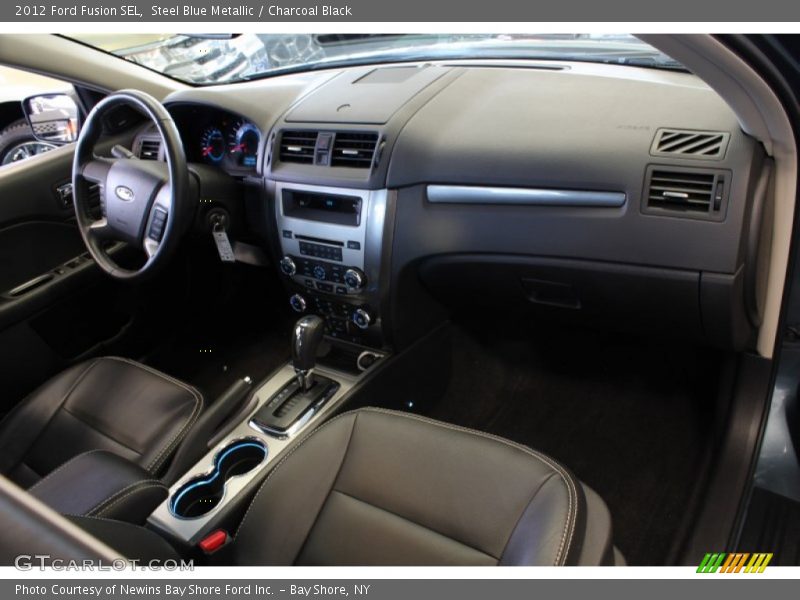 Steel Blue Metallic / Charcoal Black 2012 Ford Fusion SEL