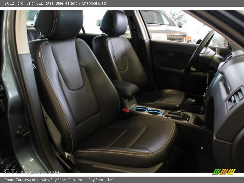 Steel Blue Metallic / Charcoal Black 2012 Ford Fusion SEL