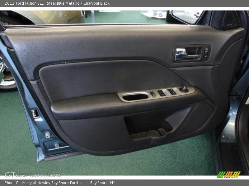 Steel Blue Metallic / Charcoal Black 2012 Ford Fusion SEL
