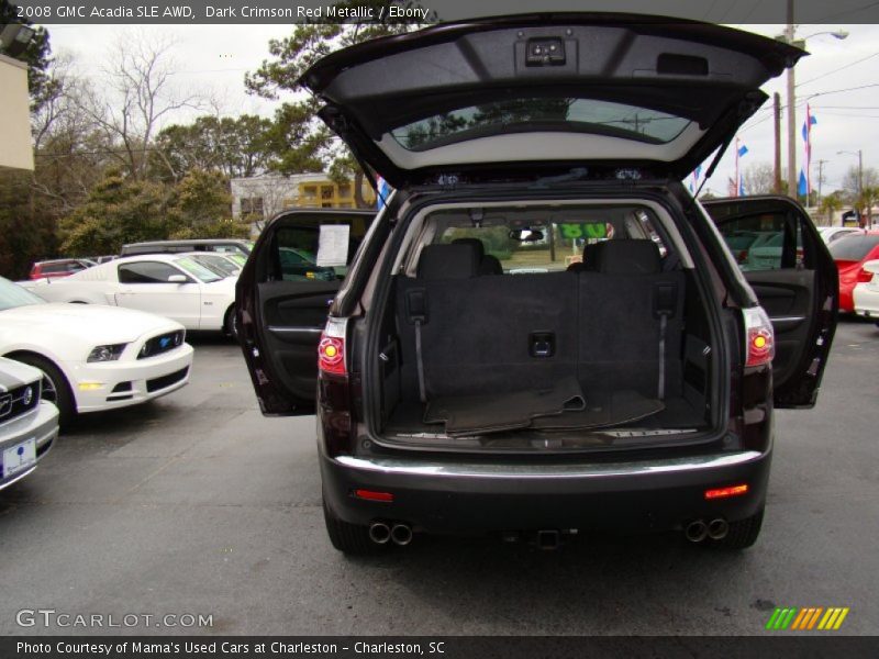 Dark Crimson Red Metallic / Ebony 2008 GMC Acadia SLE AWD