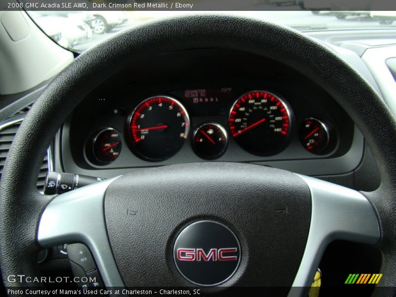 Dark Crimson Red Metallic / Ebony 2008 GMC Acadia SLE AWD