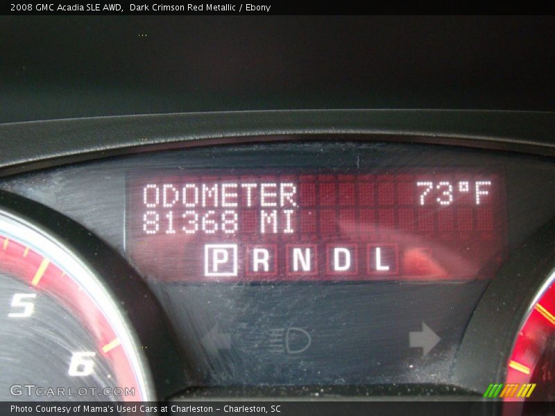 Dark Crimson Red Metallic / Ebony 2008 GMC Acadia SLE AWD