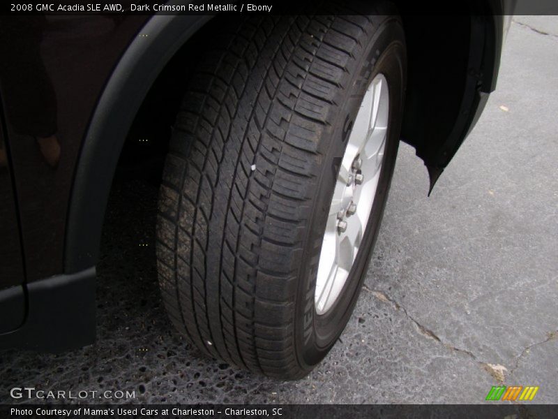 Dark Crimson Red Metallic / Ebony 2008 GMC Acadia SLE AWD