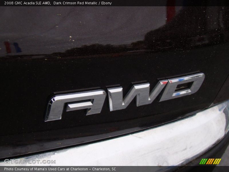 Dark Crimson Red Metallic / Ebony 2008 GMC Acadia SLE AWD