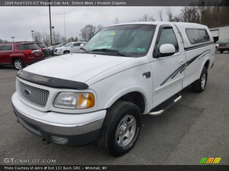 Oxford White / Medium Graphite 1999 Ford F150 XLT Regular Cab 4x4