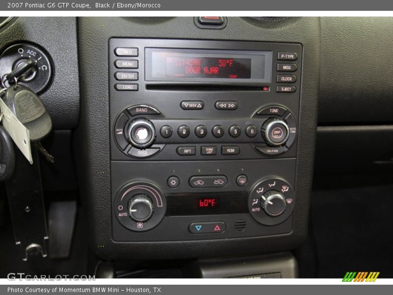 Controls of 2007 G6 GTP Coupe