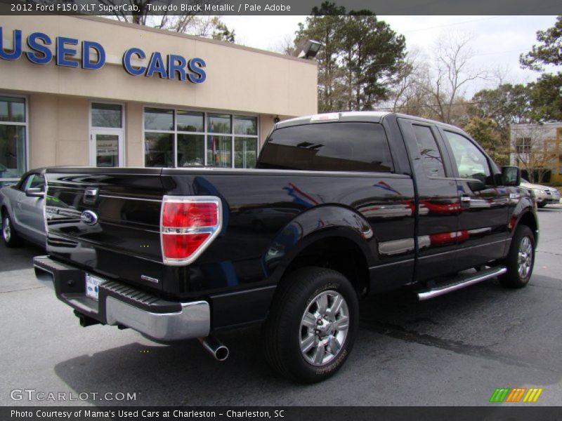 Tuxedo Black Metallic / Pale Adobe 2012 Ford F150 XLT SuperCab