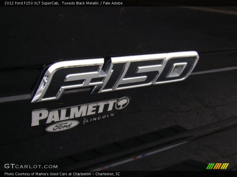 Tuxedo Black Metallic / Pale Adobe 2012 Ford F150 XLT SuperCab