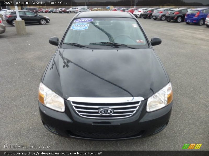 Black / Gray 2007 Kia Spectra EX Sedan