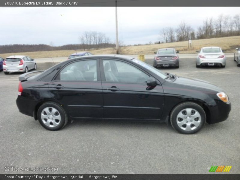 Black / Gray 2007 Kia Spectra EX Sedan