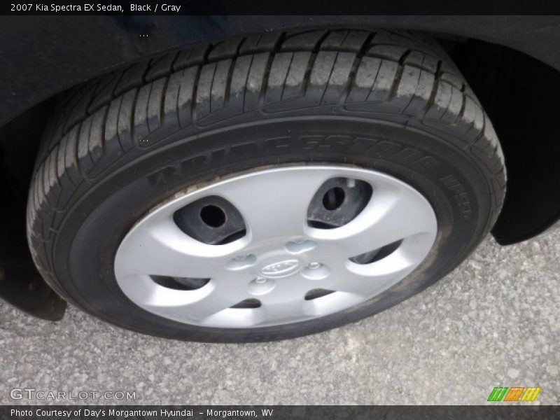 Black / Gray 2007 Kia Spectra EX Sedan