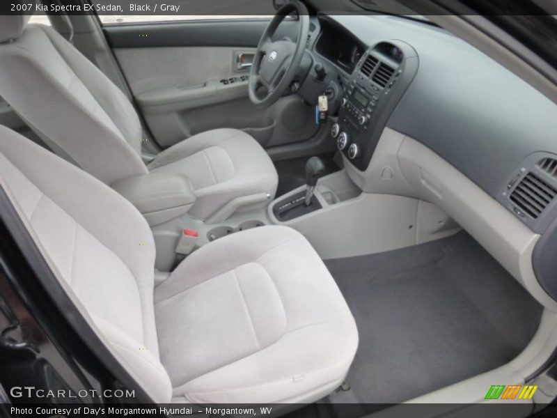 Black / Gray 2007 Kia Spectra EX Sedan