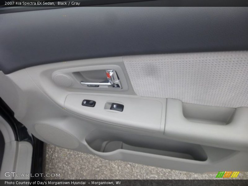 Black / Gray 2007 Kia Spectra EX Sedan