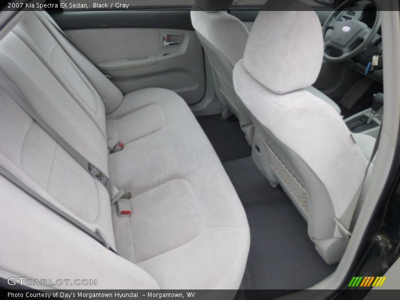 Black / Gray 2007 Kia Spectra EX Sedan