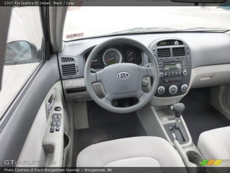 Black / Gray 2007 Kia Spectra EX Sedan