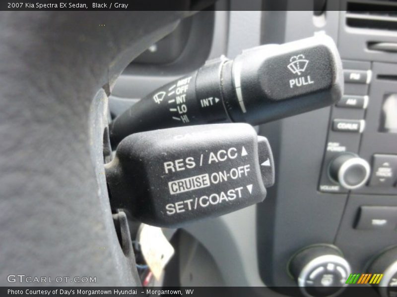 Black / Gray 2007 Kia Spectra EX Sedan