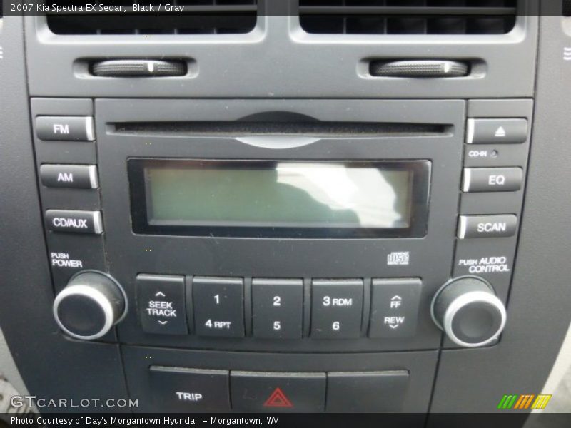 Black / Gray 2007 Kia Spectra EX Sedan