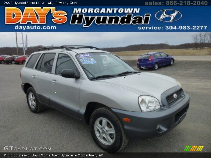 Pewter / Gray 2004 Hyundai Santa Fe LX 4WD