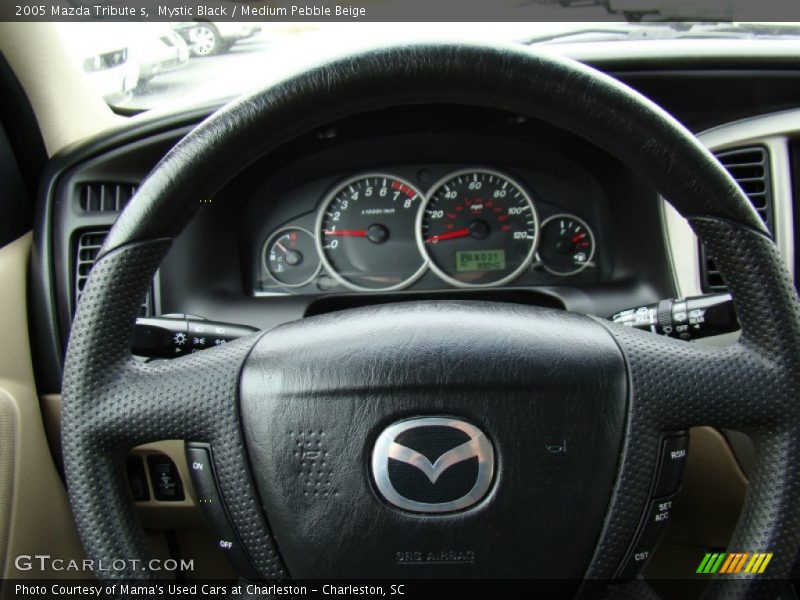 Mystic Black / Medium Pebble Beige 2005 Mazda Tribute s