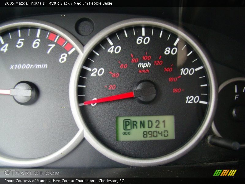 Mystic Black / Medium Pebble Beige 2005 Mazda Tribute s