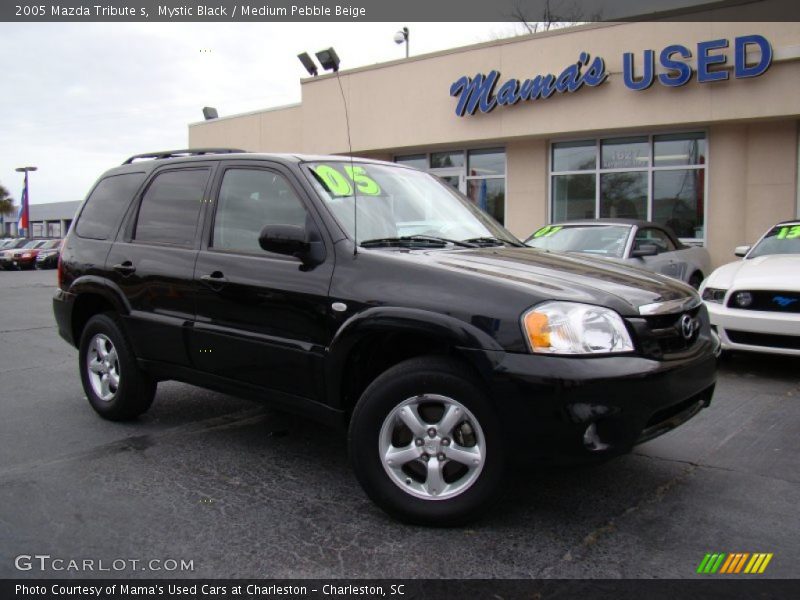 Mystic Black / Medium Pebble Beige 2005 Mazda Tribute s