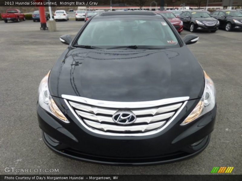 Midnight Black / Gray 2013 Hyundai Sonata Limited