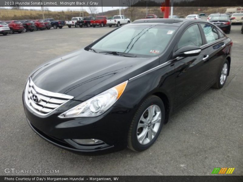 Midnight Black / Gray 2013 Hyundai Sonata Limited