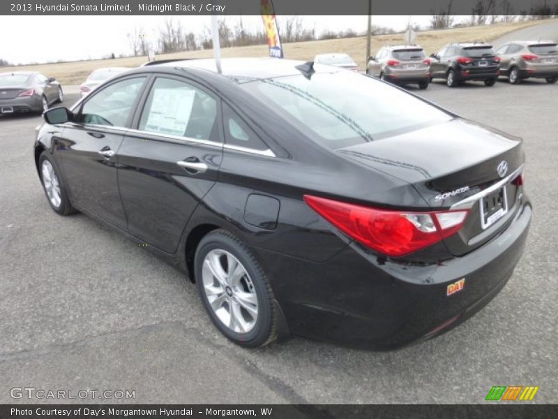 Midnight Black / Gray 2013 Hyundai Sonata Limited