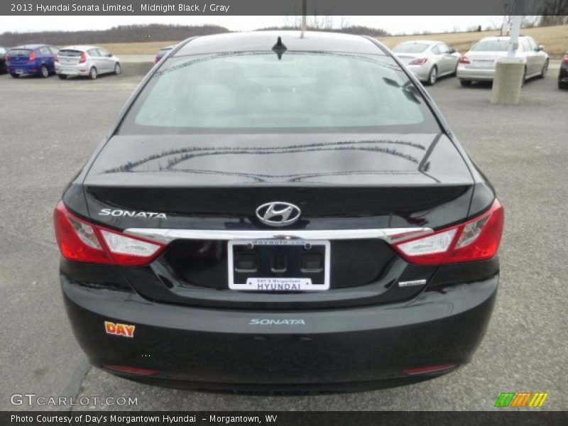 Midnight Black / Gray 2013 Hyundai Sonata Limited