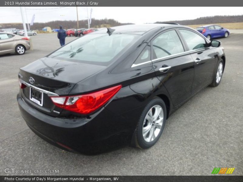 Midnight Black / Gray 2013 Hyundai Sonata Limited