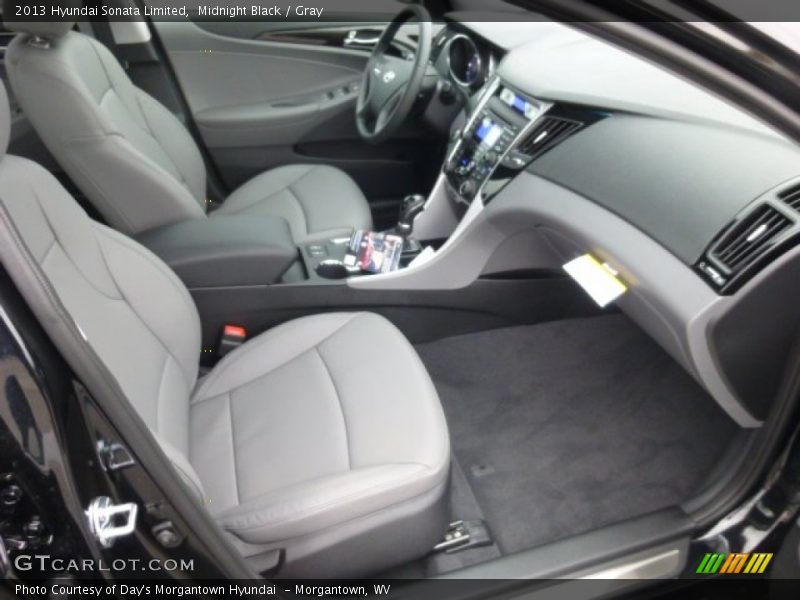 Midnight Black / Gray 2013 Hyundai Sonata Limited