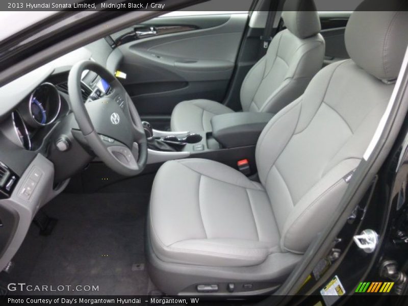 Midnight Black / Gray 2013 Hyundai Sonata Limited