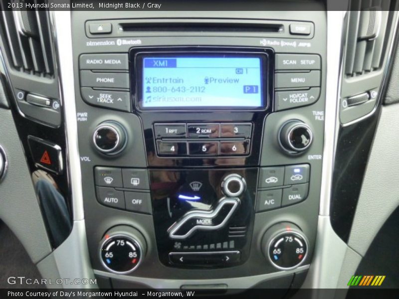 Midnight Black / Gray 2013 Hyundai Sonata Limited