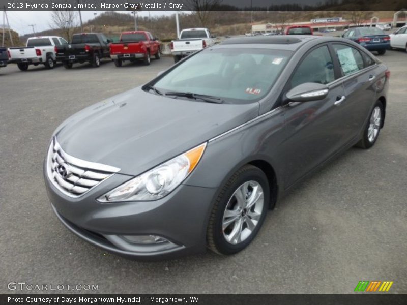 Harbor Gray Metallic / Gray 2013 Hyundai Sonata Limited
