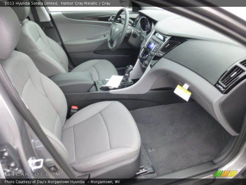 Harbor Gray Metallic / Gray 2013 Hyundai Sonata Limited