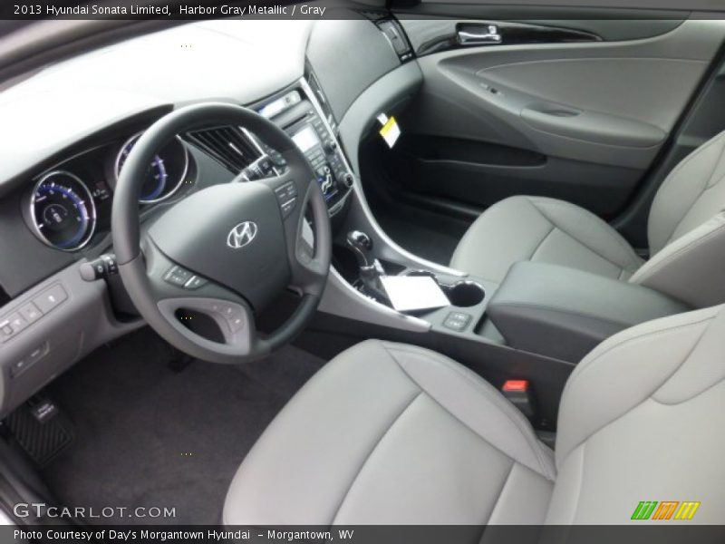 Harbor Gray Metallic / Gray 2013 Hyundai Sonata Limited