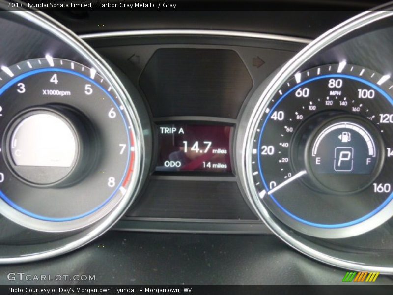 Harbor Gray Metallic / Gray 2013 Hyundai Sonata Limited